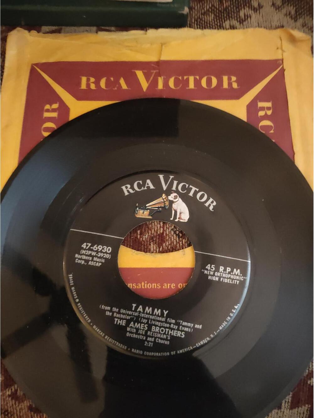 Ames Brothers - Tammy - 45 RPM Vinyl 1957 M